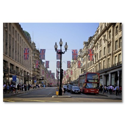 Αφίσα (σημαία, δρόμος, λεωφορείο, street_London)